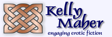 Title graphic for Kelly Maher - author of engaging erotic fiction